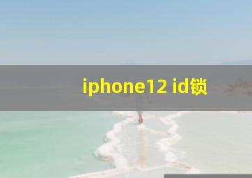 iphone12 id锁